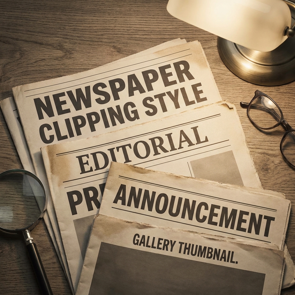 Newspaper Clipping example