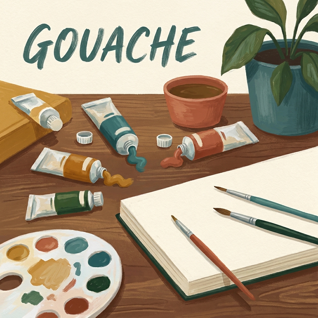 Gouache example