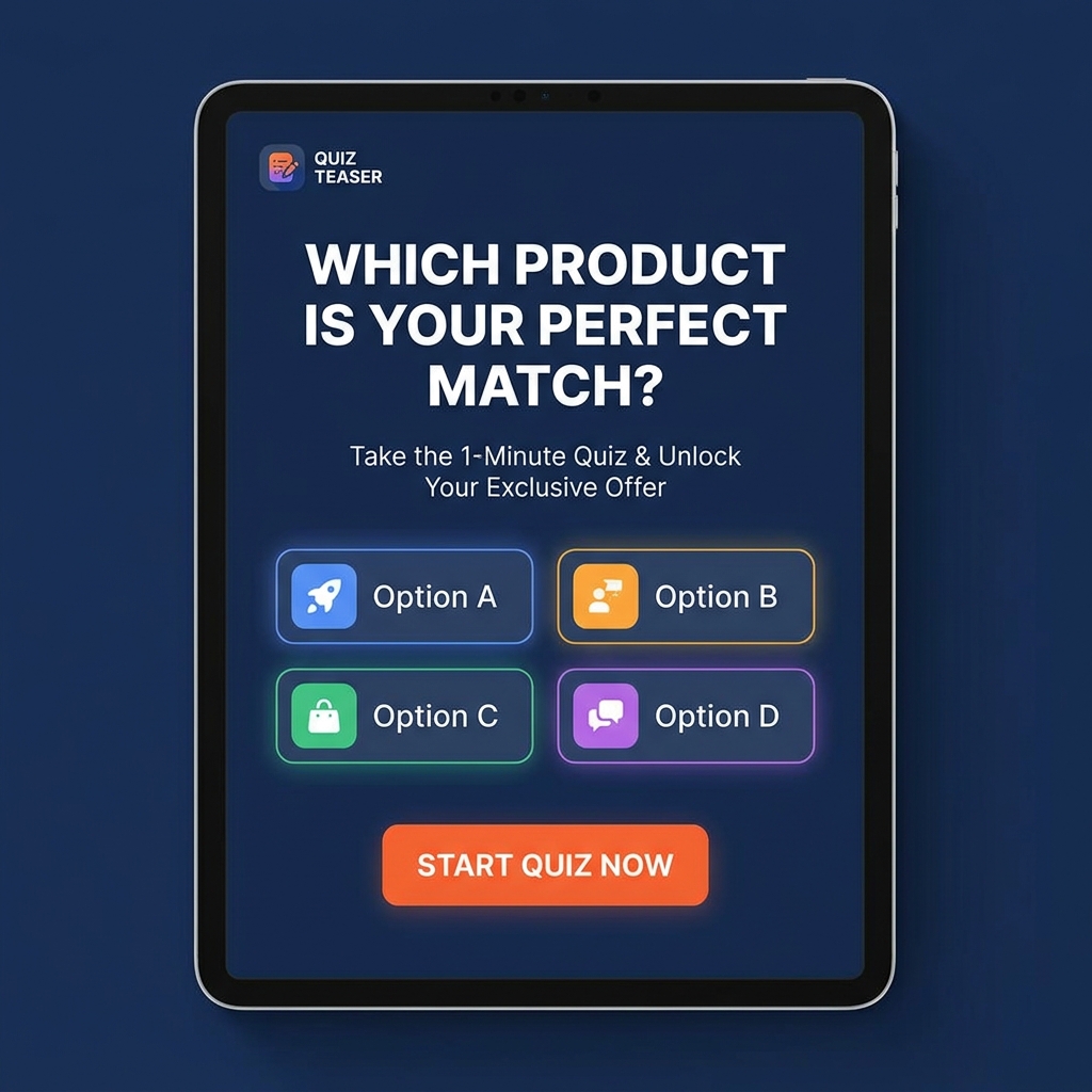 Interactive Quiz Teaser example
